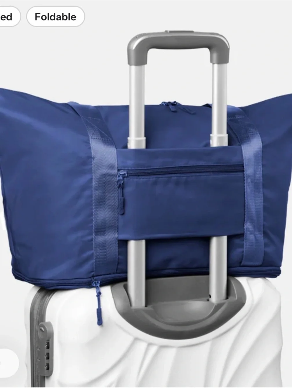 Navy Men's Travel Tote Bag